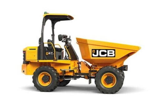 Image of the JCB 6T-1 Site Dumper showcasing its robust build and advanced safety features.