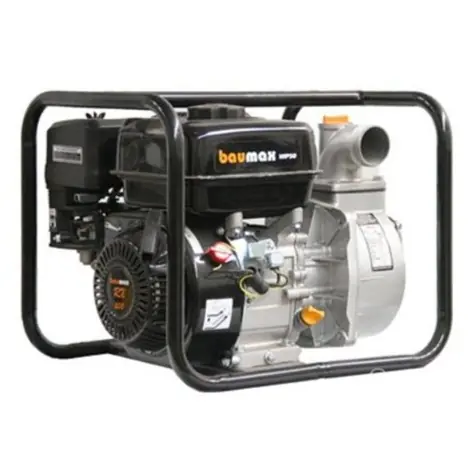Image of the Baumax WP50 50mm Water Pump, featuring a robust 7HP engine and designed for efficient water transfer applications.